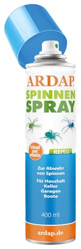 ARDAP Repell Spinnenspray 400ml - Spinnenabwehr - Anti Spinnenspray - Spinnen Abwehrmittel - Spray gegen Spinnen - Mittel gegen Spinnen - Anti Spinnenspray außen - Wirkt schnell & effektiv (PT19)