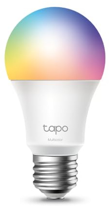 Tapo L530E alexa Lampe E27, Energie sparen, Mehrfarbrige dimmbare smarte WLAN Glühbirne, Smart home alexa zubehör, Abläufe und Zeitpläne, Kein Hub notwendig