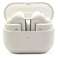 Samsung Galaxy Buds3 Pro Kabellose Bluetooth-Kopfhörer, Active Noise Cancelling (ANC), Adaptive Geräuschunterdrückung, 360 Audio, In-Ear-Kopfhörer mit Hi-Fi-Sound, White, Inkl. Anymode Clear Cover