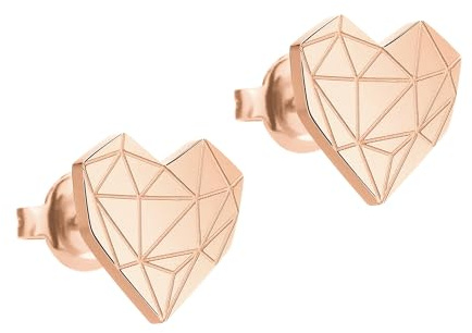 LIEBESKIND BERLIN Damen-Ohrstecker Edelstahl (roségold)