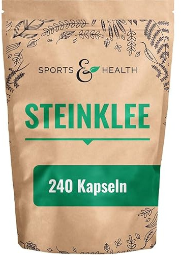 Steinklee Kapseln – 240 Kapseln - Vegan - Frei von Zusatzstoffen – 900 mg Steinkleekrautpulver pro Tagesdosierung - Steinklee Steinkleekrautpulver Melilotus Officinalis