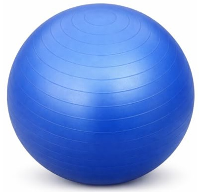FFitness Total Body Balance Ball für vorgeburtliche Gymnastik | Big Gymball (55 65 75 85 95 cm) Anti-Burst für Core Stability | Bauchübungen, Ausdauer, Krafttraining