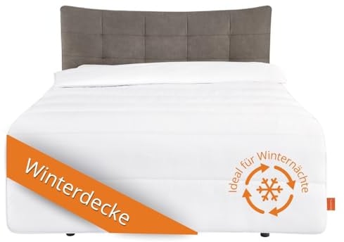 sleepling Energiespardecke, Winter Bettdecke 155x220, Winterdecke extra warm mit 2.130 gr. Füllgewicht, Winterbettdecke,100% Mikrofaser, Oeko-Tex, 60 Grad waschbar