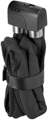 AXA Foldable 8-130 Faltschloss – Länge 130 cm – Stahlglieder 8 mm – Sicherheitsstufe 10 – Inkl. Halterung – Mit 2 Schlüsseln