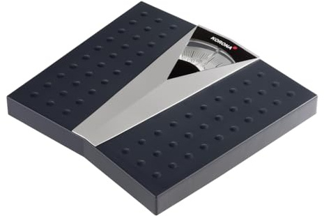Korona 76620 Mechanische Personenwaage Henry in Grau - Präzise Körperwaage für Personen bis zu 130 kg - Analoge Waage