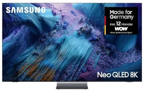 Samsung Neo QLED 8K QN990F 65 Zoll (163 cm) Mini LED Fernseher, Antireflexion, NQ8 AI Gen3 Prozessor, 8K Upscaling Pro, Wireless One Connect, Art Store Galerie, Samsung Vision AI Smart TV