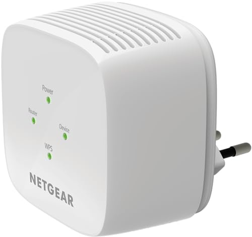 NETGEAR WiFi Repeater (EX6110), WiFi Verstärker AC1200, Leistungsstarker WiFi Repeater mit Einer Reichweite von bis zu 120m², WiFi Extender zur Beseitigung Toter Zonen
