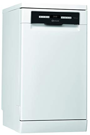 Bauknecht BSFO 3O35 PF Freistehender Geschirrspüler 45 cm Breite/PowerClean/ActivDry/Vollwasserschutz/hygieneprogramm/Besteckschublade/Sensor-Programm/Kindersicherung
