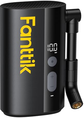 Fanttik X9 Ace Mini Fahrradpumpe, Akku Kompressor, 32s Schnellaufblasbare Elektrische Fahrradpumpe, 10,3BAR Luftpumpe mit Presta und Schrader-Ventil, für Rennrad, Mountainbike, E-Bike, Stadtrad