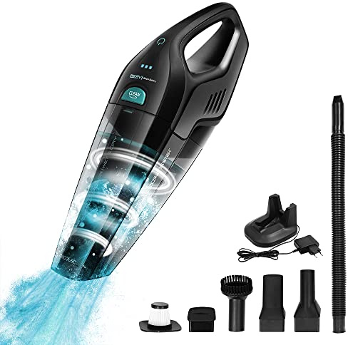 Cecotec Handstaubsauger Conga Immortal ExtremeSuction 22,2V Hand, Leistungsstark, Für Feststoffe und Flüssigkeiten, Zyklon-Technologie, Zubehör für Haushalt und Auto, 25 Minuten Laufzeit