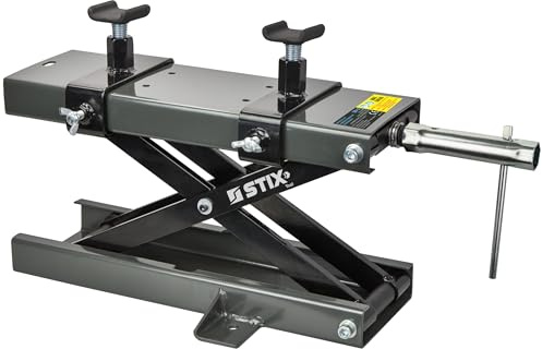 STIX Motorradheber SM-03 - Scherenlift Motorradhebebühne 95–500 mm - Montageständer & Montagebock bis 500 kg für Motorrad, ATV & Quad