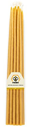 Kirchenkerzen, 100 % reines Bienenwachs, 25 Kerzen – 65 g