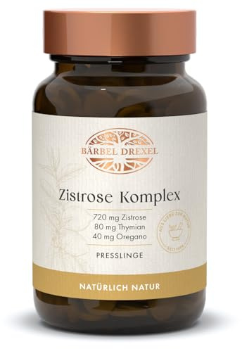 Zistrose Lutschtabletten mit Vitamin C, Thymian und Holunder (120 Stk) Halstabletten Cistus Incanus, Lutschtablette, Halsbonbons, Natur-Labor Deutschland BÄRBEL DREXEL®