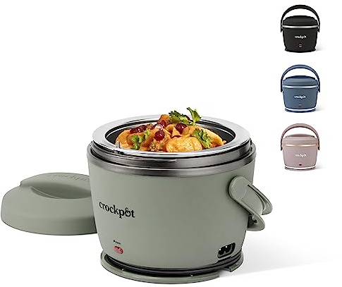 Crock-Pot 2158780 Elektrische Box Persönlicher Speisenwärmer, Kunststoff, New Moonshine Green Lunch Crock