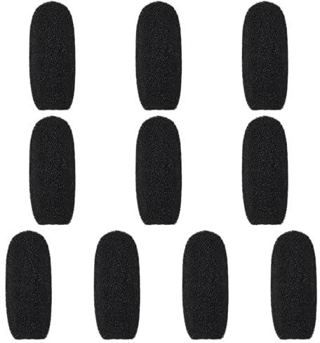 Windschutz Mikrofon Klein, Popschutz Mikrofon, 10 Stück Schaumstoff Windschutz Für Lavalier Mikrofone, Ersatz-Windschutz, Mini-Mikrofon Headset Windschutzscheibe,Für Mikrofon-Klein,Lavalier-Kopfhörer