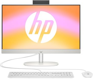 HP All-in-One-PC, 23,8 FHD-Touchscreen, AMD Ryzen 5 7520U, 16 GB DDR4 RAM, 512 GB SSD, AMD Radeon-Grafik, Windows 11 Home, QWERTZ, Weiß