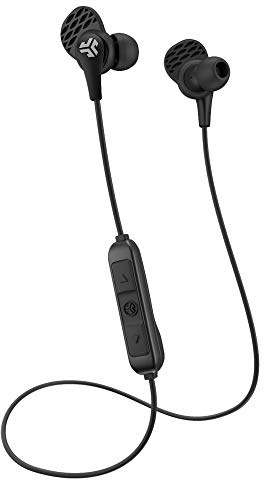 JLab Audio JBuds Pro Kabellose Bluetooth-Kopfhörer, 10 mm Titan-Treiber und Geräuschisolierung, inklusive anpassbaren Gelspitzen und Cush-Flügel, Schwarz
