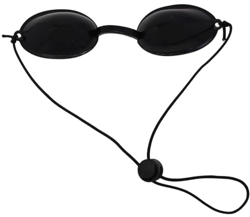 Solarium Brille, UV Schutzbrille, Schutzbrille Rotlichtlampe für Lichttherapie, Rotlicht Brille Augen, Augenklappe für Solarium, Schutzbrille für kosmetische Anwendungen, Solariumbrille Augenschutz