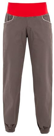 Café Kraft Damen Trinity Boulderhose Kletterhose Climbing Pants (DE/NL/SE/PL, Alphanumerisch, L, Regular, Regular, Lava Smoke)