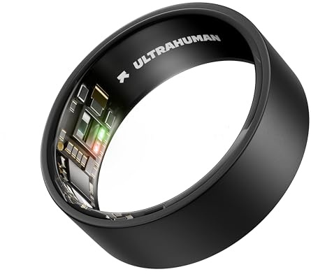 ULTRAHUMAN Ring AIR – Smart Ring für Damen und Herren | Schlaf, Fitness, HRV -Tracking, Stressanalyse & Zyklusüberwachung | Kein ABO | Bis zu 6 Tage Akkulaufzeit | (Größe 12)