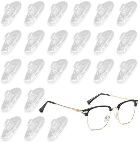 20 Paar Brillen Nasenpads Silikon Transparent, Nasenpads zum Einstecken Rutschfeste,nasenpads brille zum stecken,brillen ersatzteile nasenpads, brillen gummi für nase,brillen nasenpads silikon,Weiche
