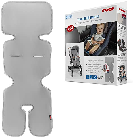 Reer 86131 TravelKid Breeze atmungsaktive Sitzauflage für Kinderwagen, Buggy, Autositz, Fahrradsitz und co
