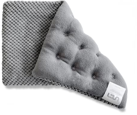uncn Kirschkernkissen Mikrowelle Gross Natur Rücken Nacken Schulter | Unterleib Körnerkissen Wärmekissen Heizkissen Wärmegürtel Baumwolle Abnehmbarer Bezug 40x24cm