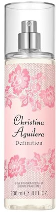 Christina Aguilera - Definition Fine Fragrance Mist, Perfume en Spray para Mujer, con Mandarina y Ámbar, Notas Florales y Cítricas, Fragancia Refrescante, Perfume para Mujer - 236 ml