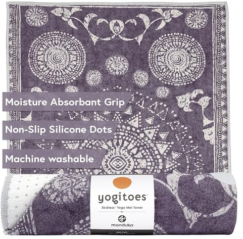 Manduka Yogitoes Yoga Mat Towel - Geija Purple (180cm)