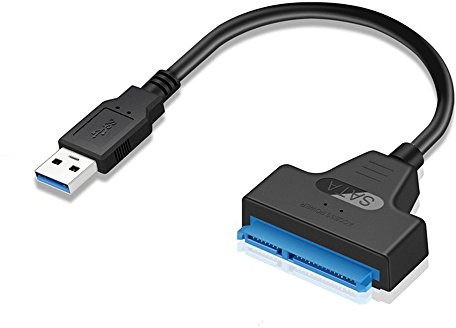 GeekerChip USB 3.0 auf SATA III, SATA USB 3.0 Festplattenkabel für 2,5 Zoll SSD/HDD Adapter, für Desktops, Laptops, kompatibel mit Windows/Mac OS