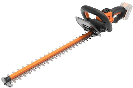 WORX WG264E.9 Akku-Heckenschere 20V - effizienter & präziser Schnitt durch hochwertige Doppel Klinge - 56 cm Schwertlänge – 20mm Zahnabstand - Messerspitzenschutz - ohne Akku & Ladegerät