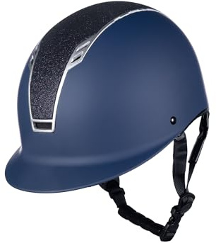 HKM Damen Glitter Helme, 9191 Schwarz/Schwarz, M
