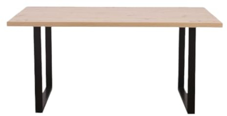 FORTE Tischsystem: Tischplatte aus Holzwerkstoff in Artisan Eiche, 160 x 3,8 x 90 cm