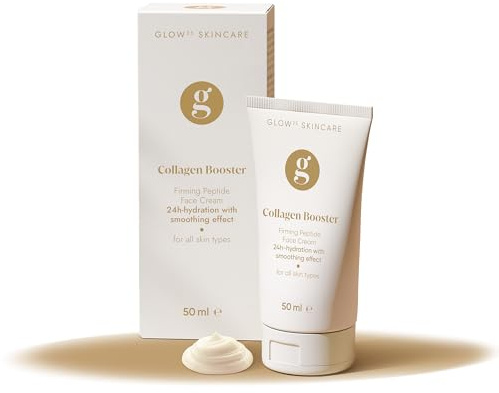 Glow25® Kollagen Booster Creme [50 ml] | Gesichtscreme | mit Hyaluronsäure und Vitamin C | geprüfte Qualität