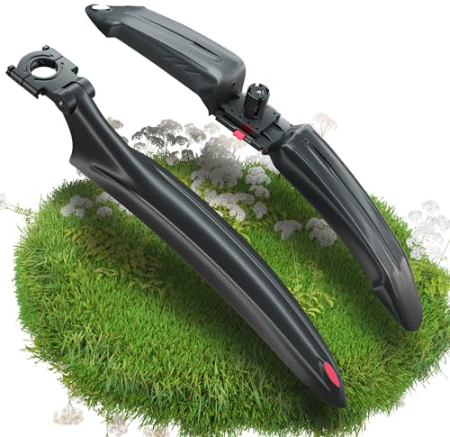 NICEDACK Fahrrad Schutzblech Set, MTB Schutzblech für Vorne Hinten, Erweitern Verdicken Schutzbleche Mountainbike, Fahrrad Spritzschutz, Steckschutzblech, Radschutzbleche für 24-29 Zoll Fahrrad