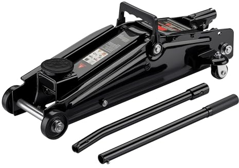 Wiltec Rangierwagenheber hydraulisch 3t, Hydraulik Wagenheber 13,5-40 cm Hubhöhe, Wagen Heber für Autos, SUVs, Wohnwagen, Autoheber kompakt und robust
