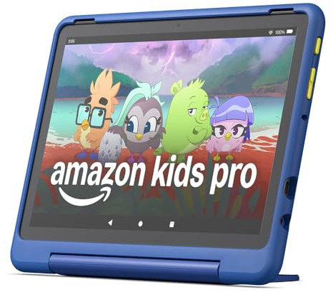 Fire HD 10 Kids Pro-Tablet, für Kinder ab dem Grundschulalter | 10-Zoll-Display, lange Akkulaufzeit, Kindersicherung und dünne Hülle | Version 2023, 32 GB, Sternennebel-Design