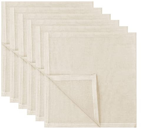 Fousenuk 6 stück Passiertuch, Käsetuch 50x50cm aus Baumwolle Filtertuch zum Abseihen, Mulltuch Dichtegrad 100 Waschbar Seihtuch für, Hausgemachten Käse, Obstsaft, Pudding, Kaffee, Tofu, Backen