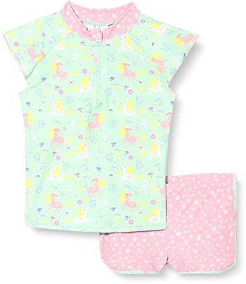 Playshoes Unisex Kinder Uv-Schutz Bade-Set zweiteilig Schwimmshirt Badeshorts Badebekleidung (1er Pack)