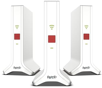 FRITZ!Mesh Set 4200 3er-Set | für 5-7 Räume | Wi-Fi 6 bis zu 4,2 GBit/s | Triband WLAN (2,4/5/5 GHz), Highspeed für Streaming & Gaming, ideal für Router & Glasfasermodem (ONT), Made in Europe