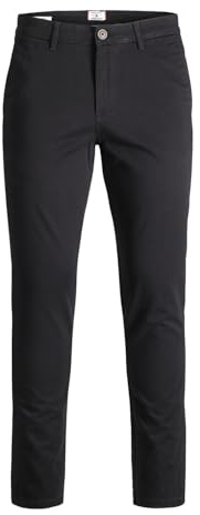 JACK & JONES Herren Jjimarco Jjbowie Sa Black Noos Hose, Schwarz (Black), 36W / 36L EU