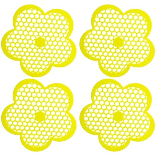 Schwimmende Bienen-Bewässerungsstationen, Plattformen, Gartendekoration, sichere Landeplätze für Schmetterlinge, Bestäuber im Teich, schwimmende Schmetterlingsbewässerung, Gartenteich-Zubehör, 4 Stück