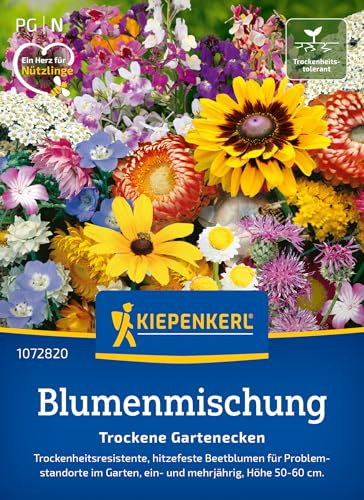 Kiepenkerl Blumensamen-Mischung Trockene Gartenecken 1072820, Blumensaat | Hitzefesten Beetblumen für problematische Standorte in Ihrem Garten
