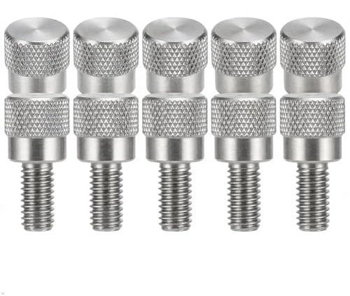 PrecisionGeek® M4 × 10 mm Rändelschrauben – Edelstahl AISI 303 – Bundkopf – Daumenschrauben für Metall, Holz, Acryl & Gehäusebau – Set mit 10 Stück