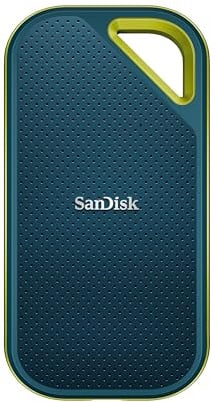 SanDisk Extreme PRO Portable SSD 1 TB - bis zu 2.000 MB/s Lesen - Monterey | Externe SSD, kompatibel mit PC, Mac & Konsolen, IP65-Wasser- & -Staubschutz, 256-Bit-Verschlüsselung, USB 3.2 Gen 2, USB-C