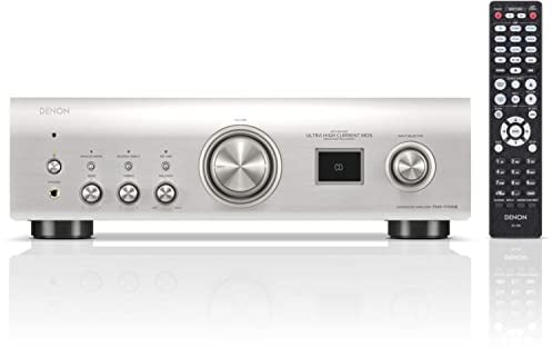 Denon PMA-900HNE HiFi Stereo Verstärker mit HEOS, Bluetooth - Silber | Vollverstärker, Musikstreaming, 2x85W, Digitale Eingänge, MM/MC Phono-Vorverstärker, Hi-Res Zertifiziert, AirPlay 2