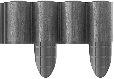 Cellfast ECO Rasenkante Palisade Gartenpalisade Raseneinfassung Beetumrandung Enfache Zusammenstellung Graphit (240cm)