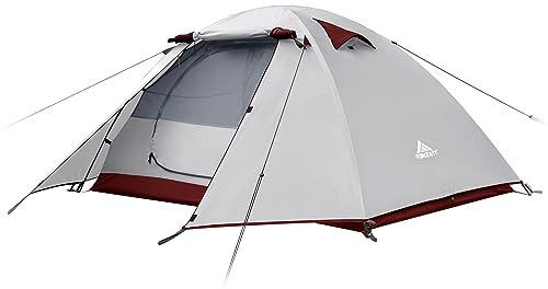 Forceatt Zelt 2-4 Personen Camping Wasserldicht 3-4 Saison,Ultraleicht Zelte Mit Kleinem Packmaß, Kuppelzelt Sofortiges Aufstellen Für Trekking, Outdoor, Festival