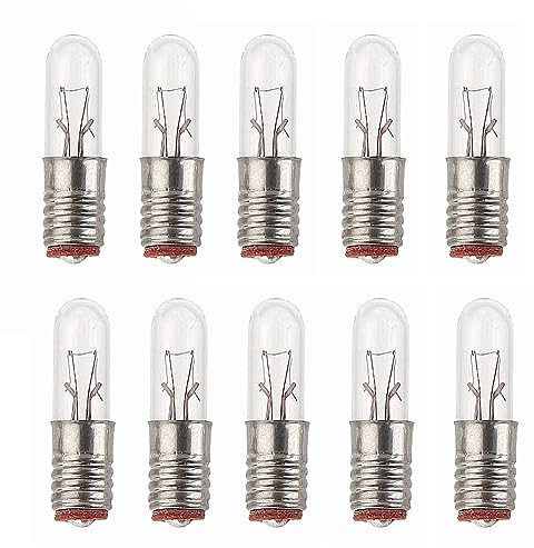 ShuoHui E5 Mini-Glühlampe 6V 50mA Birne lampen warm weiß E5 E5.5 H0 6V-6,3V Gelb (5)