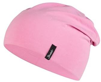 Sterntaler OCS Beanie Uni – Lässige Slouch Beanie Mütze aus Singlejersey (Bio) – Mädchen Kopfbedeckung – variabel tragbar – Baby und Kinder Übergangsmütze – perlrosa, Größe 55